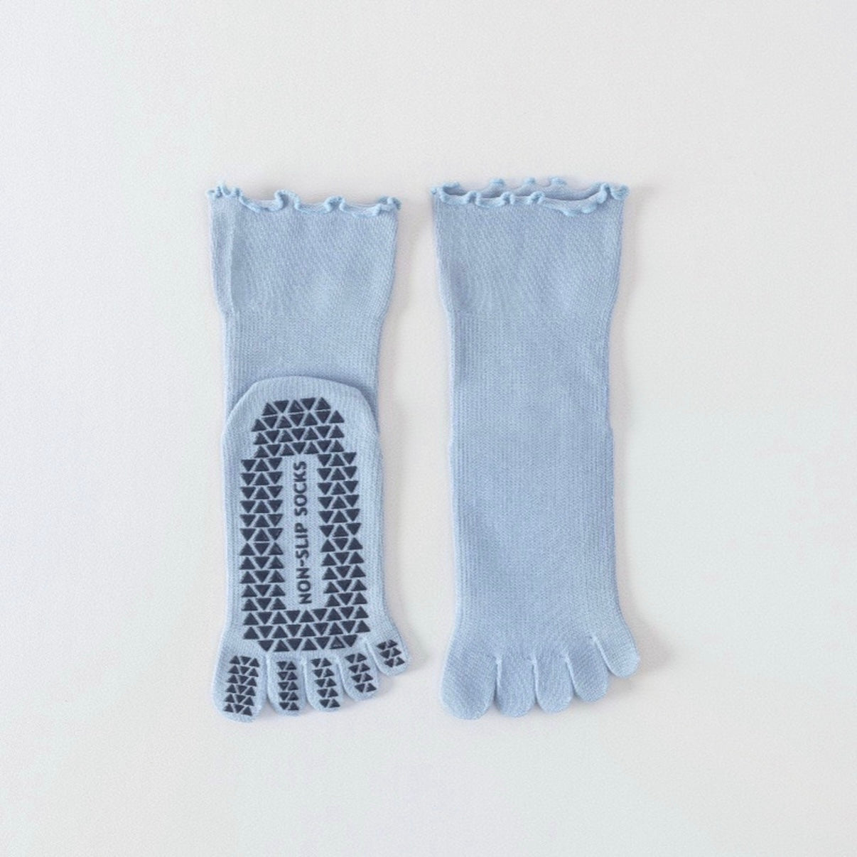 Non-Slip Yoga Socks with Toes for Women – Grip Pilates Barre Socks for Home, Gym & Studio Workouts